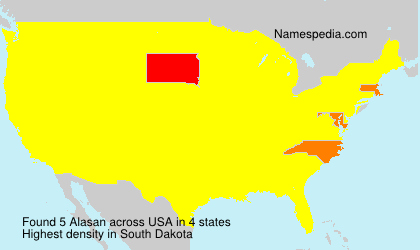 Surname Alasan in USA Surname Alasan in USA