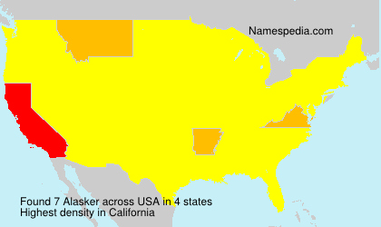 Surname Alasker in USA Surname Alasker in USA