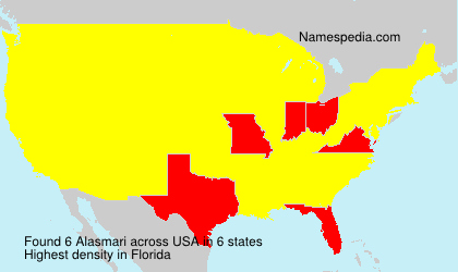 Surname Alasmari in USA Surname Alasmari in USA