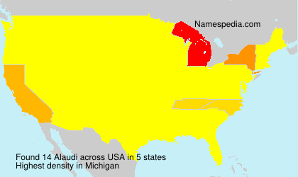 Surname Alaudi in USA Surname Alaudi in USA