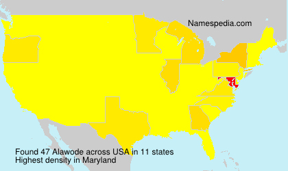 Surname Alawode in USA Surname Alawode in USA