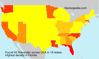 Surname Alaxander in USA Surname Alaxander in USA