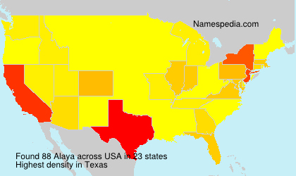 Surname Alaya in USA Surname Alaya in USA