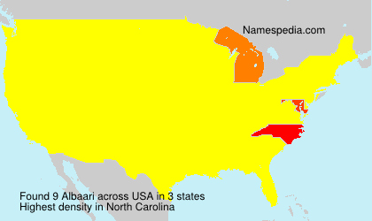Surname Albaari in USA
