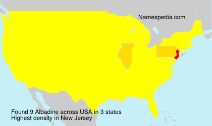 Surname Albadine in USA Surname Albadine in USA
