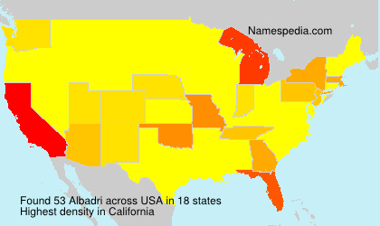 Surname Albadri in USA Surname Albadri in USA