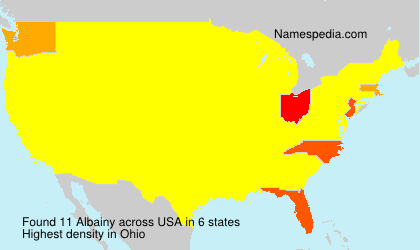 Surname Albainy in USA Surname Albainy in USA