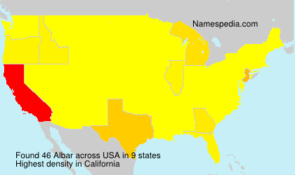 Surname Albar in USA Surname Albar in USA
