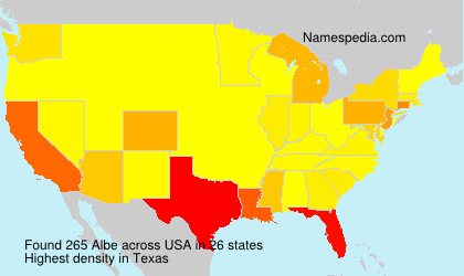 Surname Albe in USA Surname Albe in USA