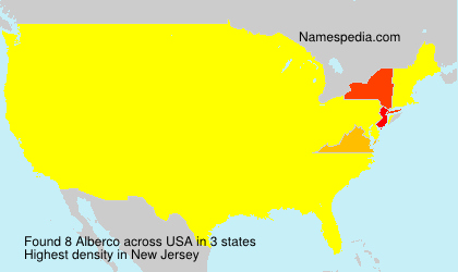 Surname Alberco in USA
