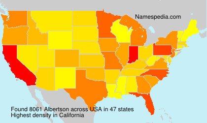 Surname Albertson in USA Surname Albertson in USA