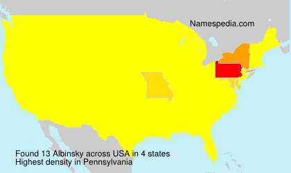 Surname Albinsky in USA Surname Albinsky in USA
