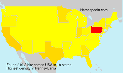 Surname Albitz in USA Surname Albitz in USA