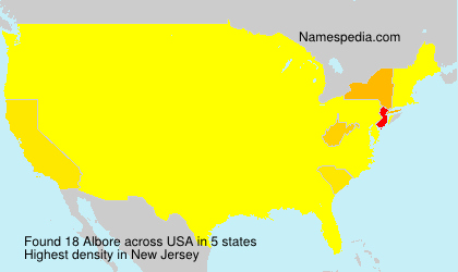 Surname Albore in USA Surname Albore in USA