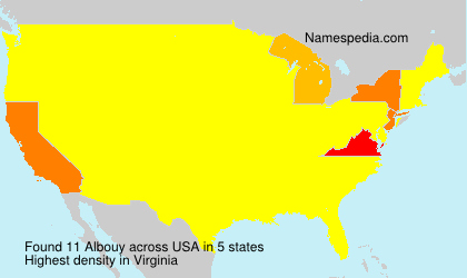 Surname Albouy in USA Surname Albouy in USA