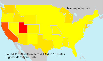 Surname Albretsen in USA Surname Albretsen in USA