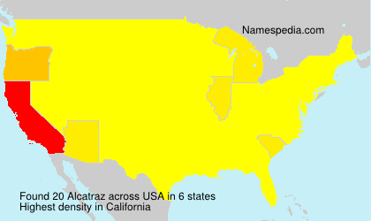 Surname Alcatraz in USA Surname Alcatraz in USA