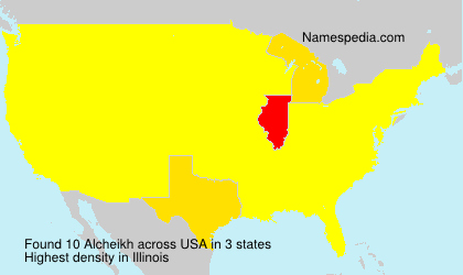 Surname Alcheikh in USA Surname Alcheikh in USA