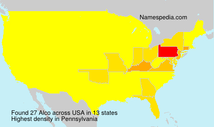 Surname Alco in USA