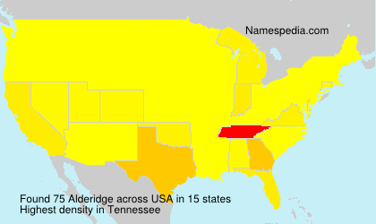Surname Alderidge in USA Surname Alderidge in USA
