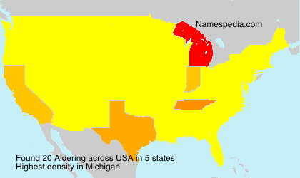 Surname Aldering in USA Surname Aldering in USA