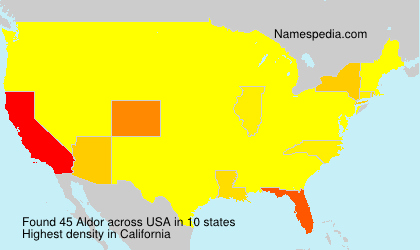 Surname Aldor in USA Surname Aldor in USA