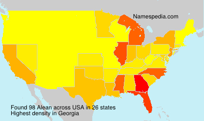 Surname Alean in USA Surname Alean in USA