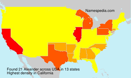 Surname Aleander in USA Surname Aleander in USA