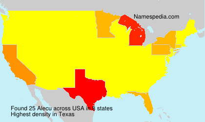 Surname Alecu in USA Surname Alecu in USA
