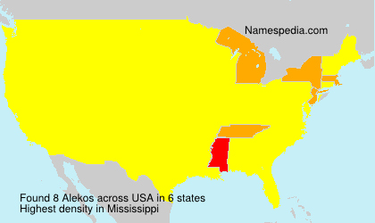 Surname Alekos in USA Surname Alekos in USA