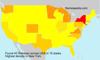 Surname Alekseev in USA Surname Alekseev in USA
