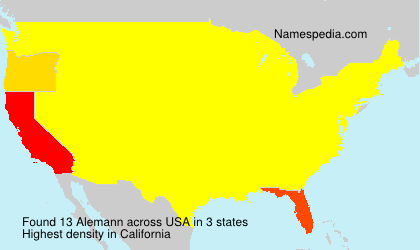 Surname Alemann in USA Surname Alemann in USA