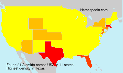 Surname Alemida in USA Surname Alemida in USA