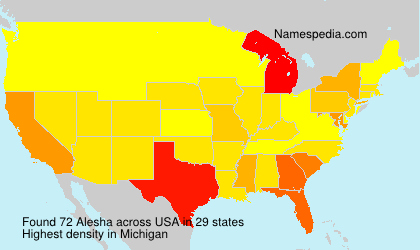 Surname Alesha in USA Surname Alesha in USA