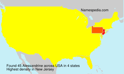 Surname Alessandrine in USA Surname Alessandrine in USA