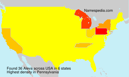 Surname Aleva in USA Surname Aleva in USA