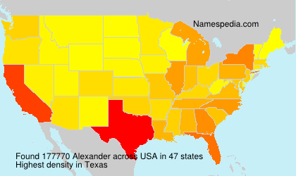 Surname Alexander in USA