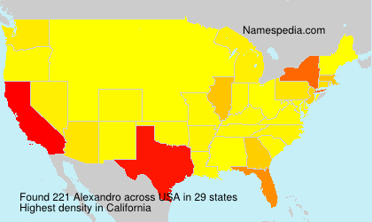 Surname Alexandro in USA Surname Alexandro in USA
