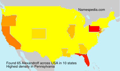 Surname Alexandroff in USA Surname Alexandroff in USA