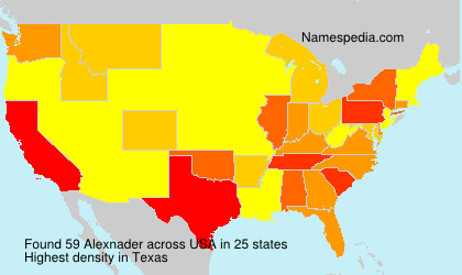 Surname Alexnader in USA Surname Alexnader in USA