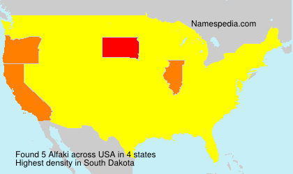 Surname Alfaki in USA Surname Alfaki in USA