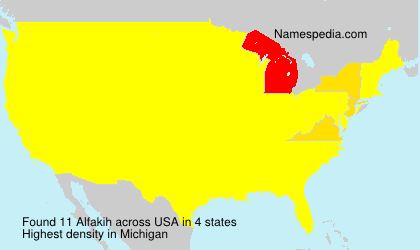Surname Alfakih in USA Surname Alfakih in USA