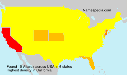 Surname Alfarez in USA Surname Alfarez in USA