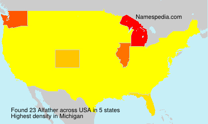 Surname Alfather in USA Surname Alfather in USA