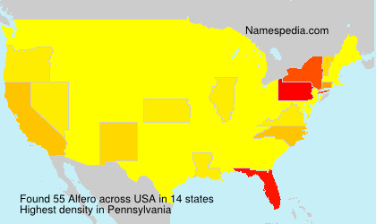 Surname Alfero in USA Surname Alfero in USA