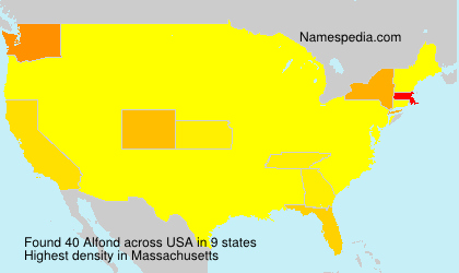 Surname Alfond in USA Surname Alfond in USA