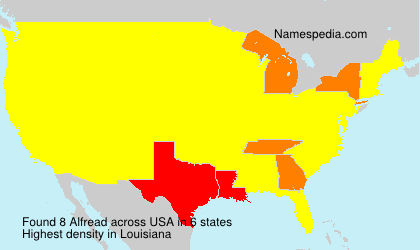 Surname Alfread in USA Surname Alfread in USA