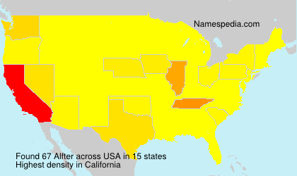 Surname Alfter in USA Surname Alfter in USA