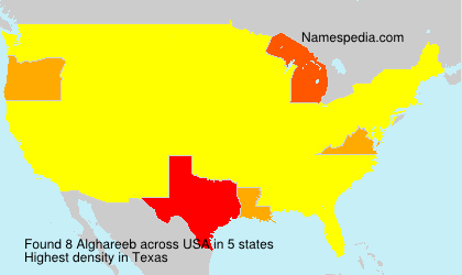 Surname Alghareeb in USA Surname Alghareeb in USA