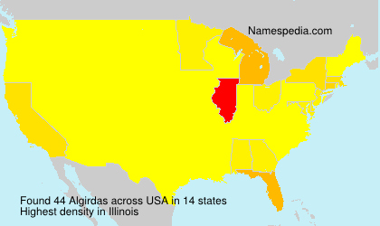 Surname Algirdas in USA Surname Algirdas in USA